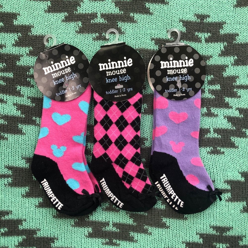 Trumpette baby Minnie Mouse knee high socks